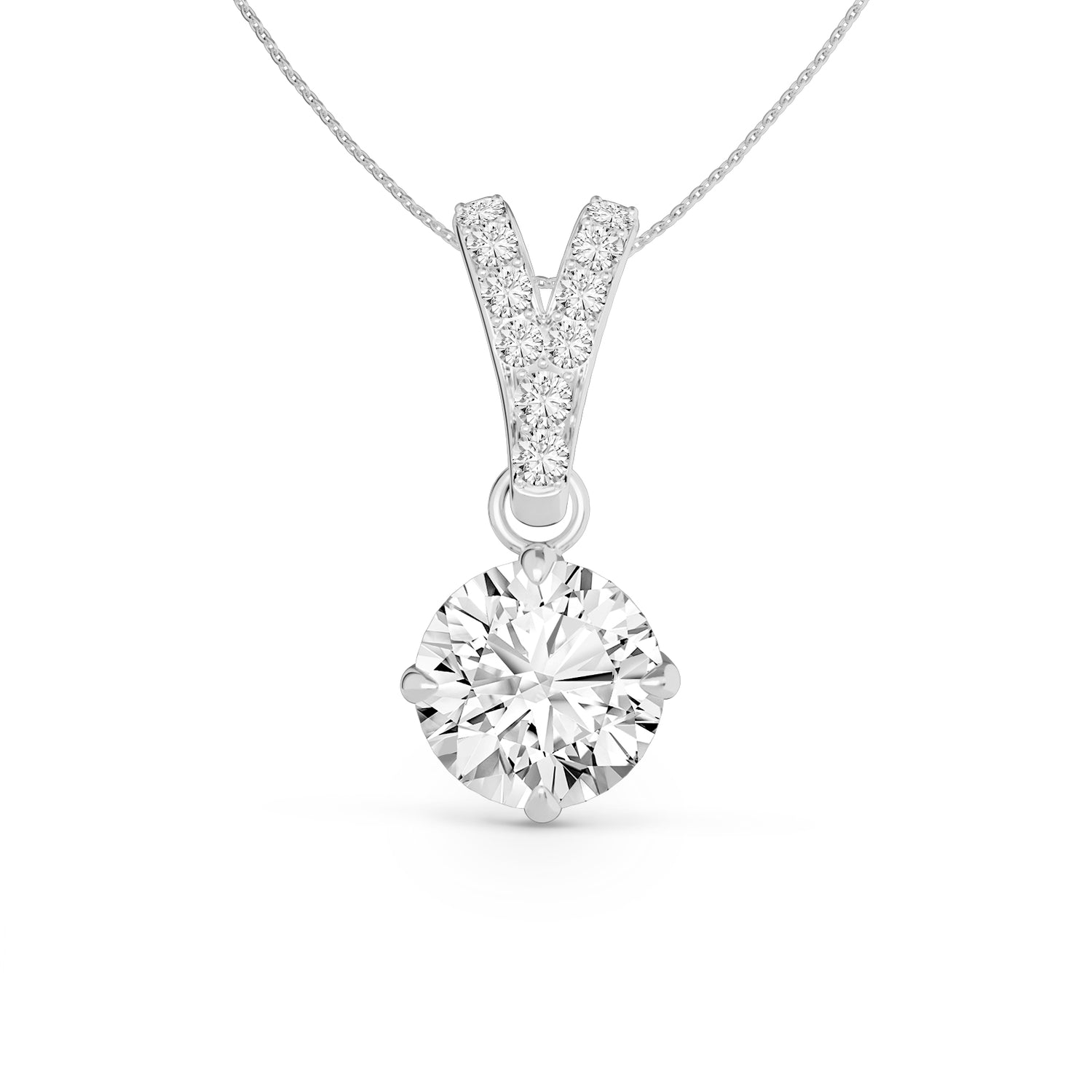Side Stone Pendant